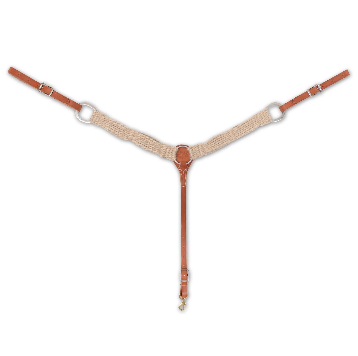 Martin Saddlery 2" Mohair Western Breast Collar Natural Fiber BC2MOHAIR