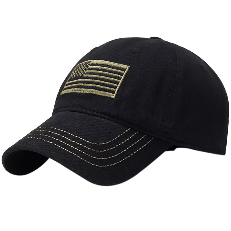 American Flag Embroidered Hat Low Profile Baseball Cap Casual Outdoor Sports-Hat