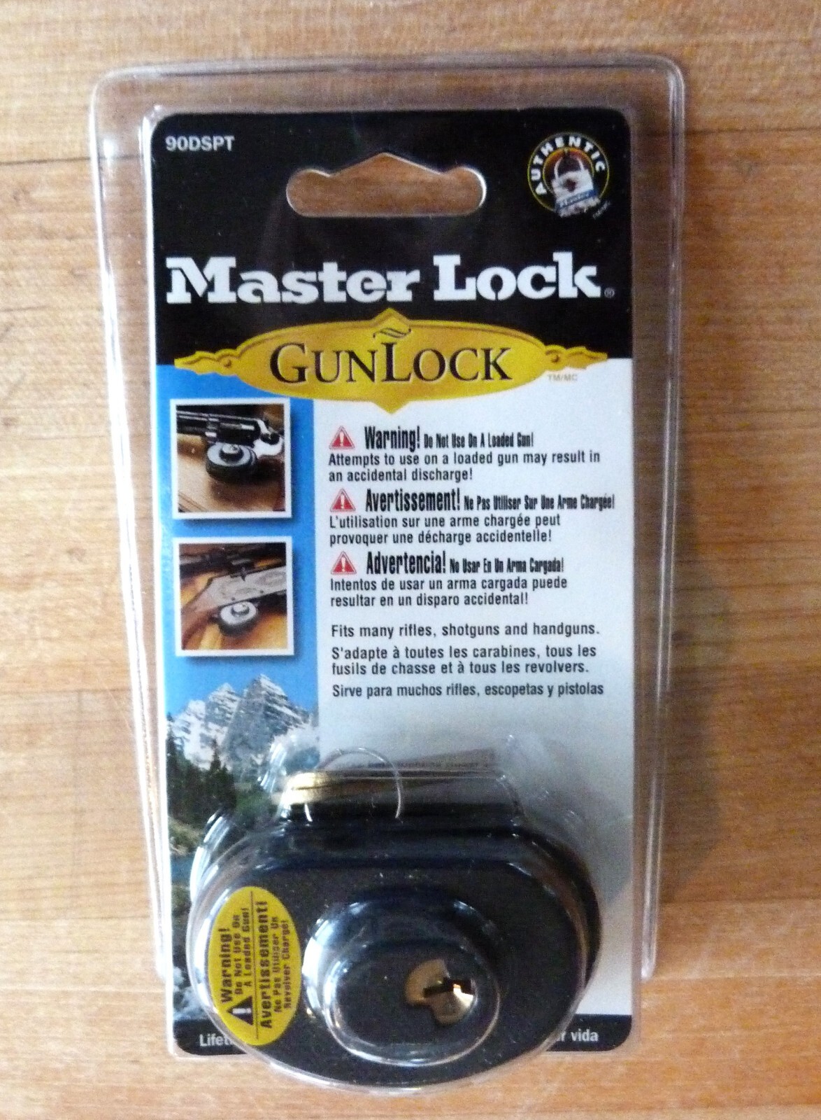 MASTER LOCK GUN LOCK W/ 2 KEYS 90DSPT NEW Rifles Shotguns pistols  !!