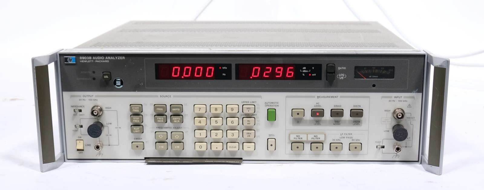 HP / Agilent 8903B Audio Analyzer 20 Hz to 100 kHz