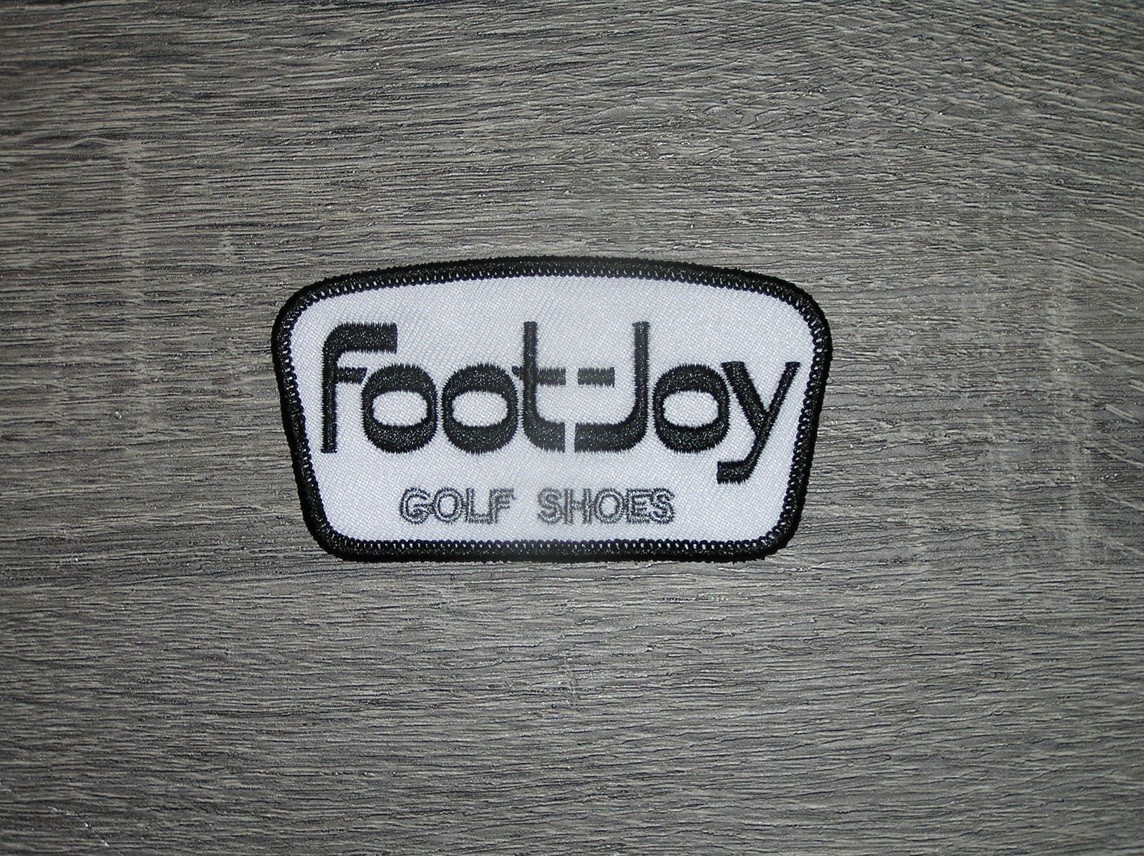 Pro Golf Black/White/Grey Embroidered Iron On Patch 3.5" x 2"