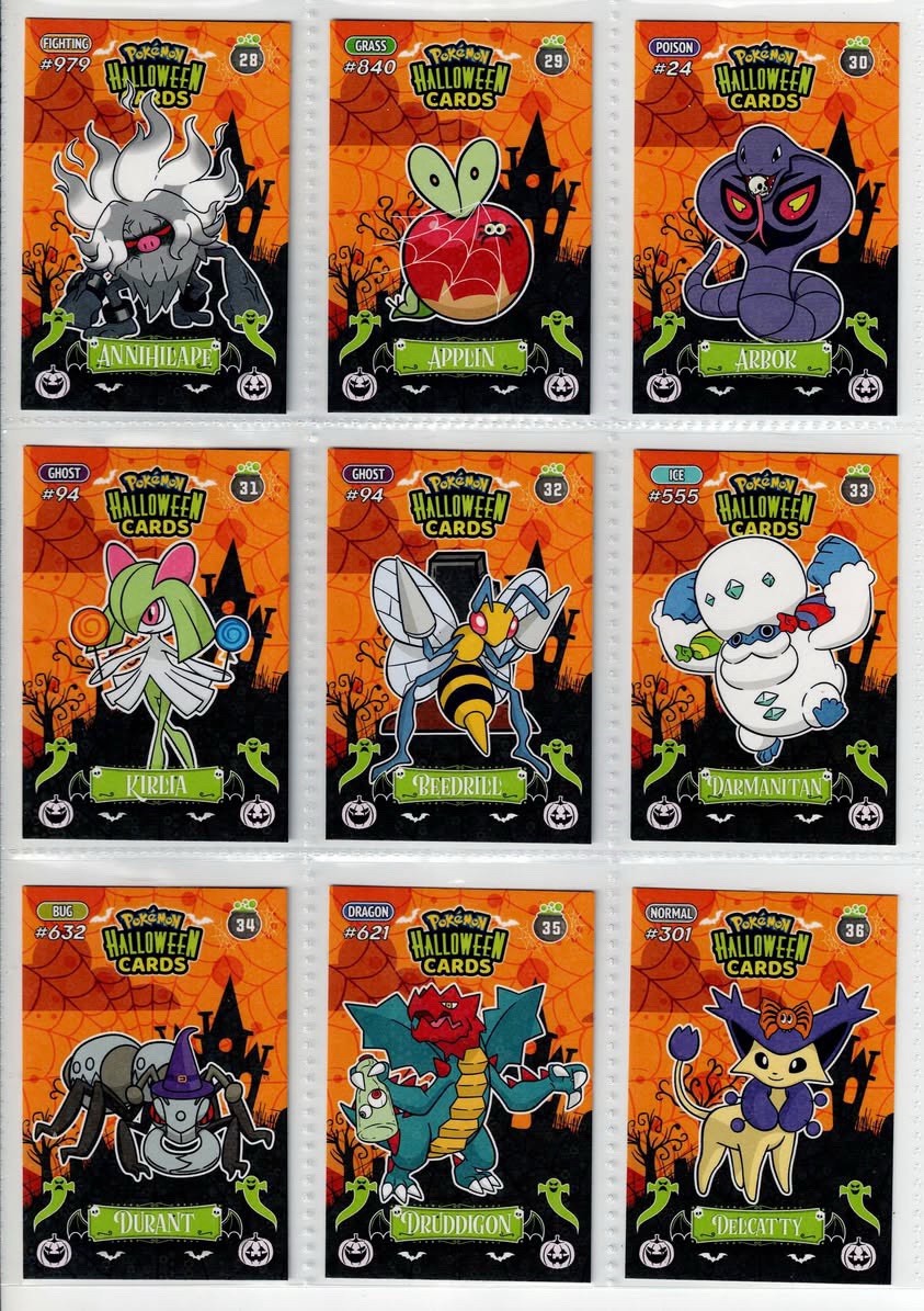 2025 BOX POKEMON HALLOWEEN Collectoons Cards - Full Set 150/150 Peru