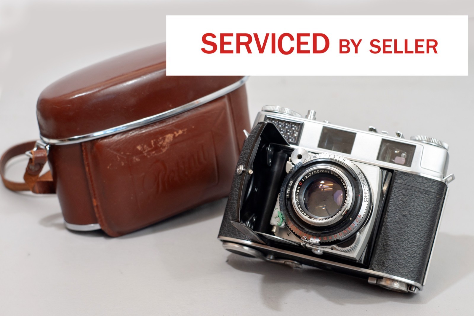 Excellent Kodak Retina IIIC BIG C with Schnider 50mm f:2 Xenon lens. serviced