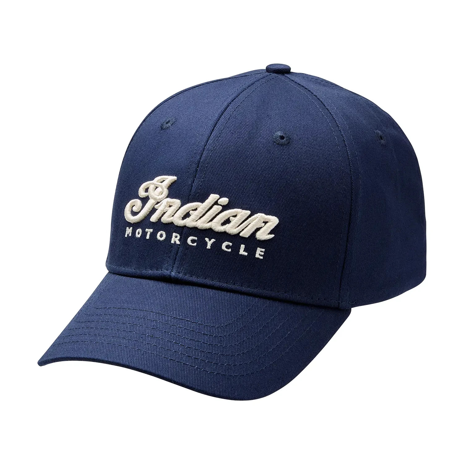 Indian Motorcycle Script Embroidery Cap, Navy | 2866489
