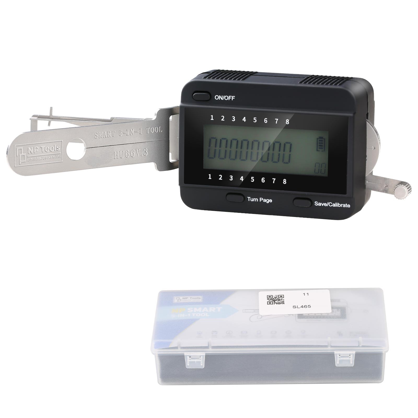 5 In 1 Smart Decoder HU66V.3 NP Tool Code Read Storage LED Lighs for HU66 Car US