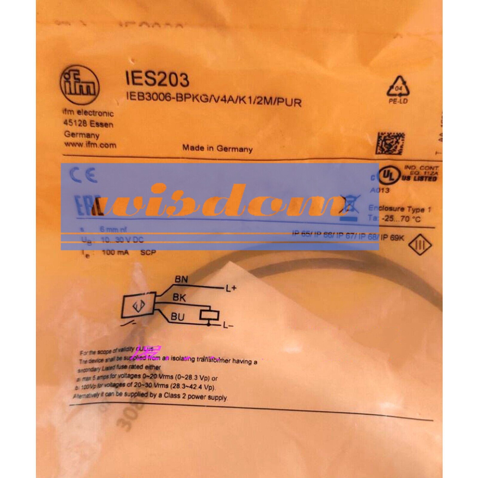 1PC New For IFM IES203 Inductive Sensor Threaded Type