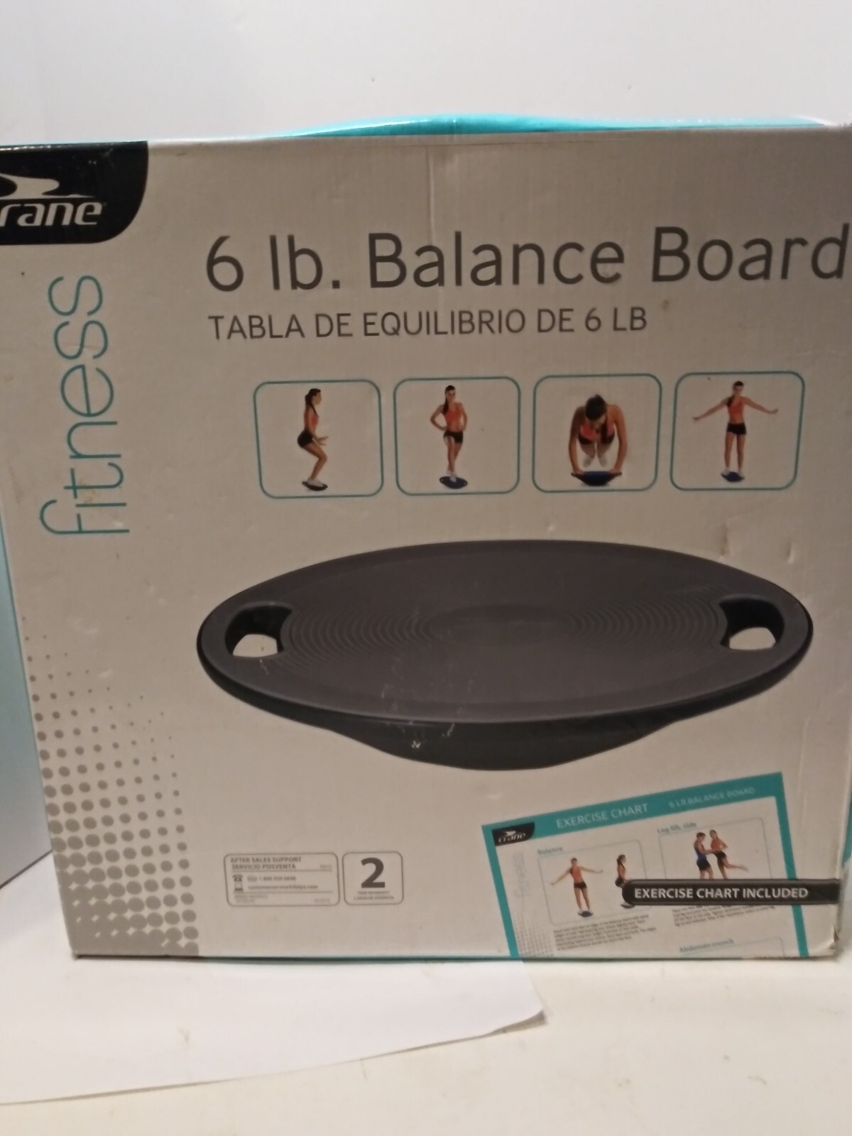 Crane  Fitness 6 LB balance Board for Exercise, agility & strength (T)...