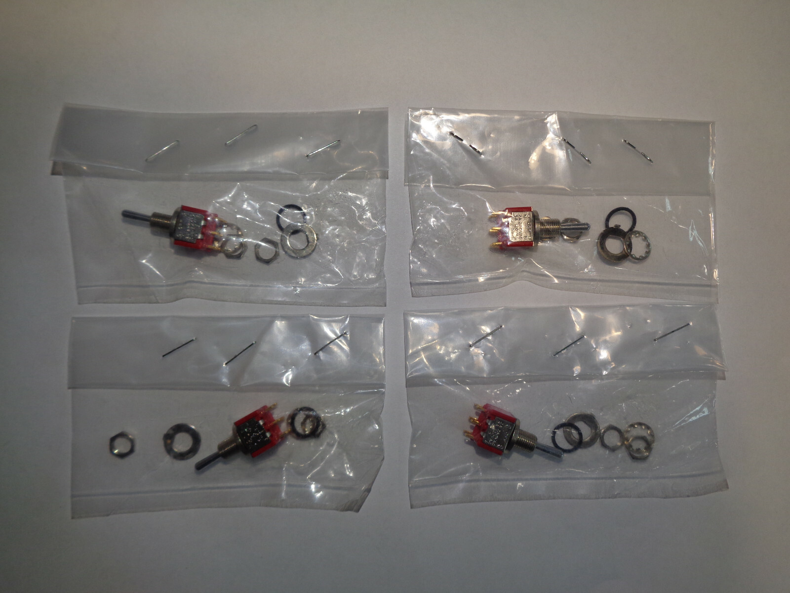 C & K Toggle Switches Lot of 4 each P/N 7205 SA M83731/10-271 New FREE SHIPPING