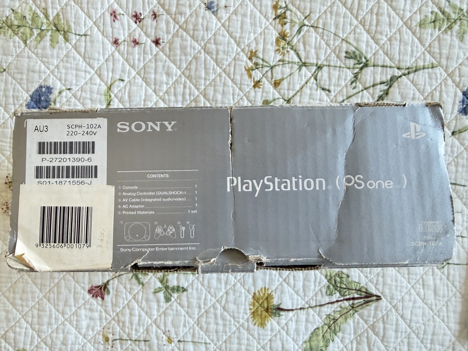 Sony PlayStation 1 PS1 PS One Slim Console Boxed SCPH-102A + Controller & Cables