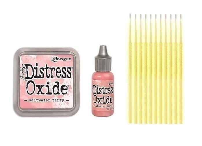 Saltwater Taffy Oxide Ink Pad & Reinker Bundle with Trebbies Detail Sticks