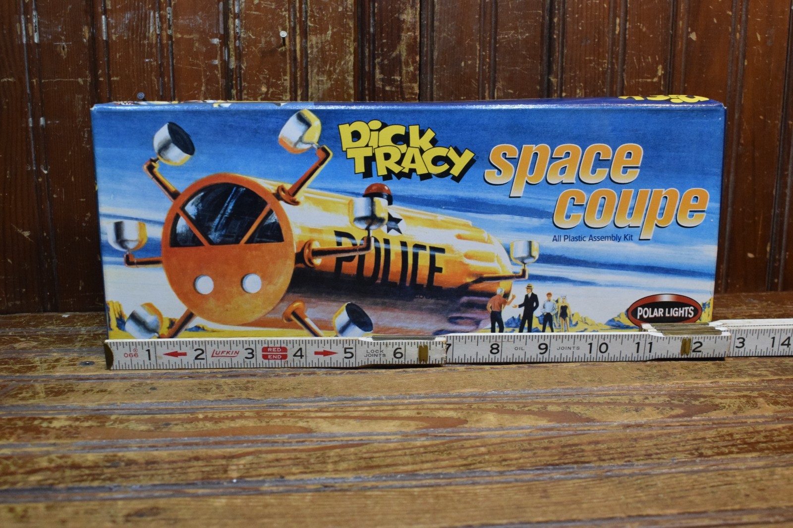 POLAR LIGHTS DICK TRACY SPACE COUPE MODEL KIT COMPLETE OPENED BOX INSTRUCTIONS