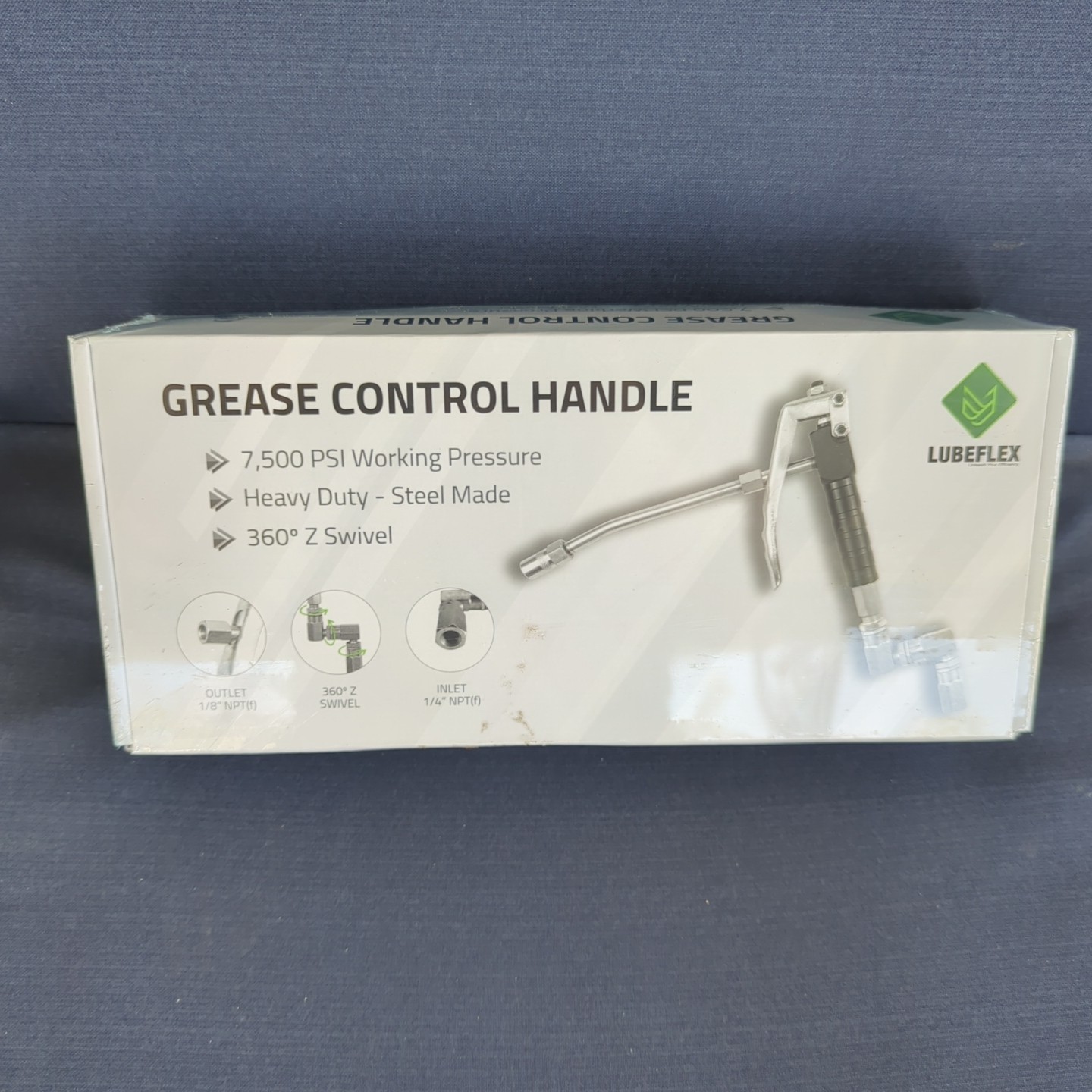 Control Handle Valve - Flex. spout 4 Jaws Coupler for Grease Pump, Heavy Duty