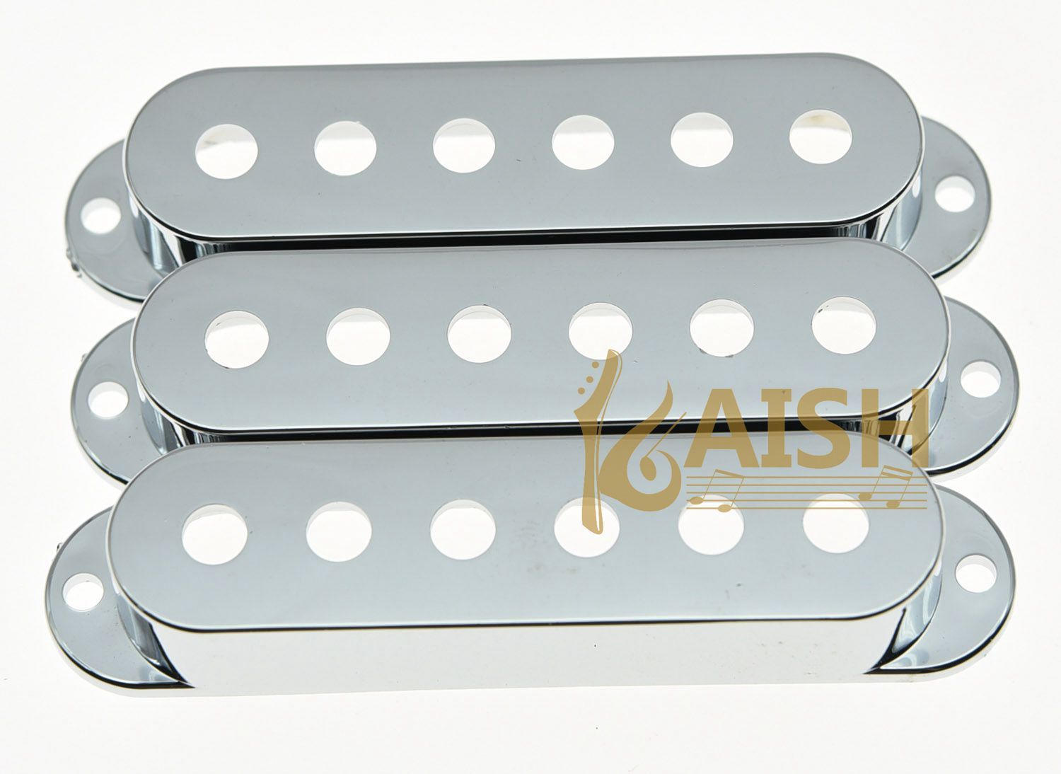 52mm Chrome 3pcs Single Coil ST Guitar Pickup Covers fits Stratocaster