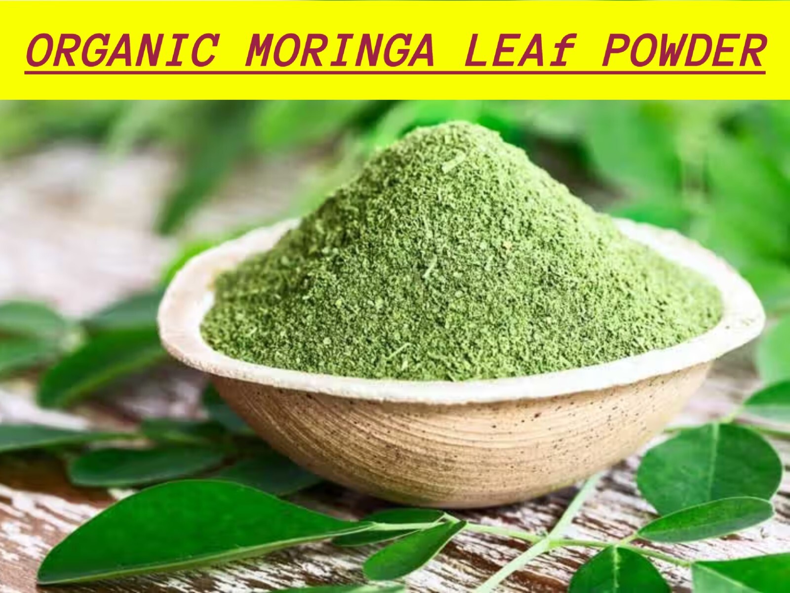 Organic Moringa leaf Powder - Moringa oleifera - Free Postage
