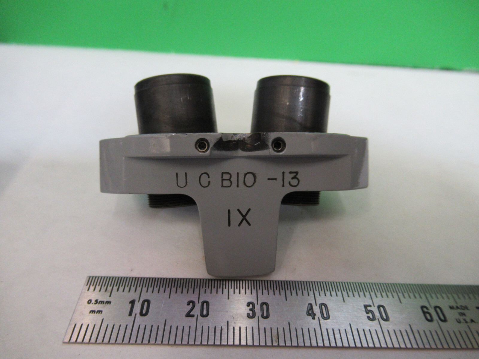 AO AMERICAN OPTICS STEREO OBJECTIVE 1X MICROSCOPE PART AS PICTURED S1-B-82