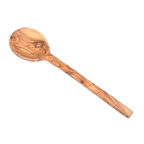 Olive Wood Handcrafted Cook's Spoon - Small -10 inches - Asfour Outlet Trademark