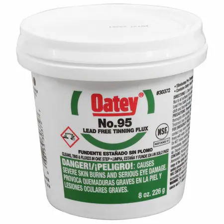 Oatey 30372 Lead Free Flux, Paste, Lead Free, 8 Oz.