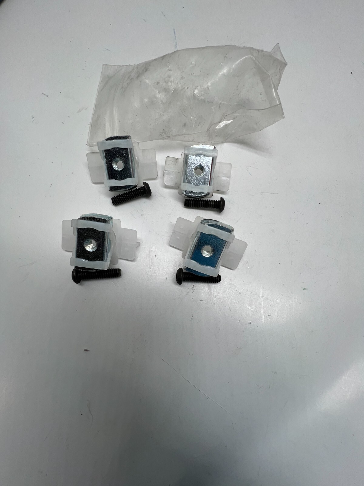 QTY 4 Twirl Nut and Bolt | 1.30in W x 0.74in L Nut |  1.17in W x 1.88in L Case
