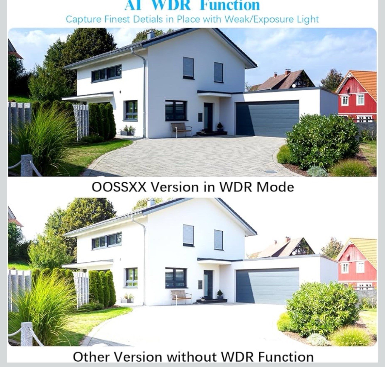 OOSSXX Extend 3.0MP Wireless Camera with Audio Wireless Extend Camera Securit...