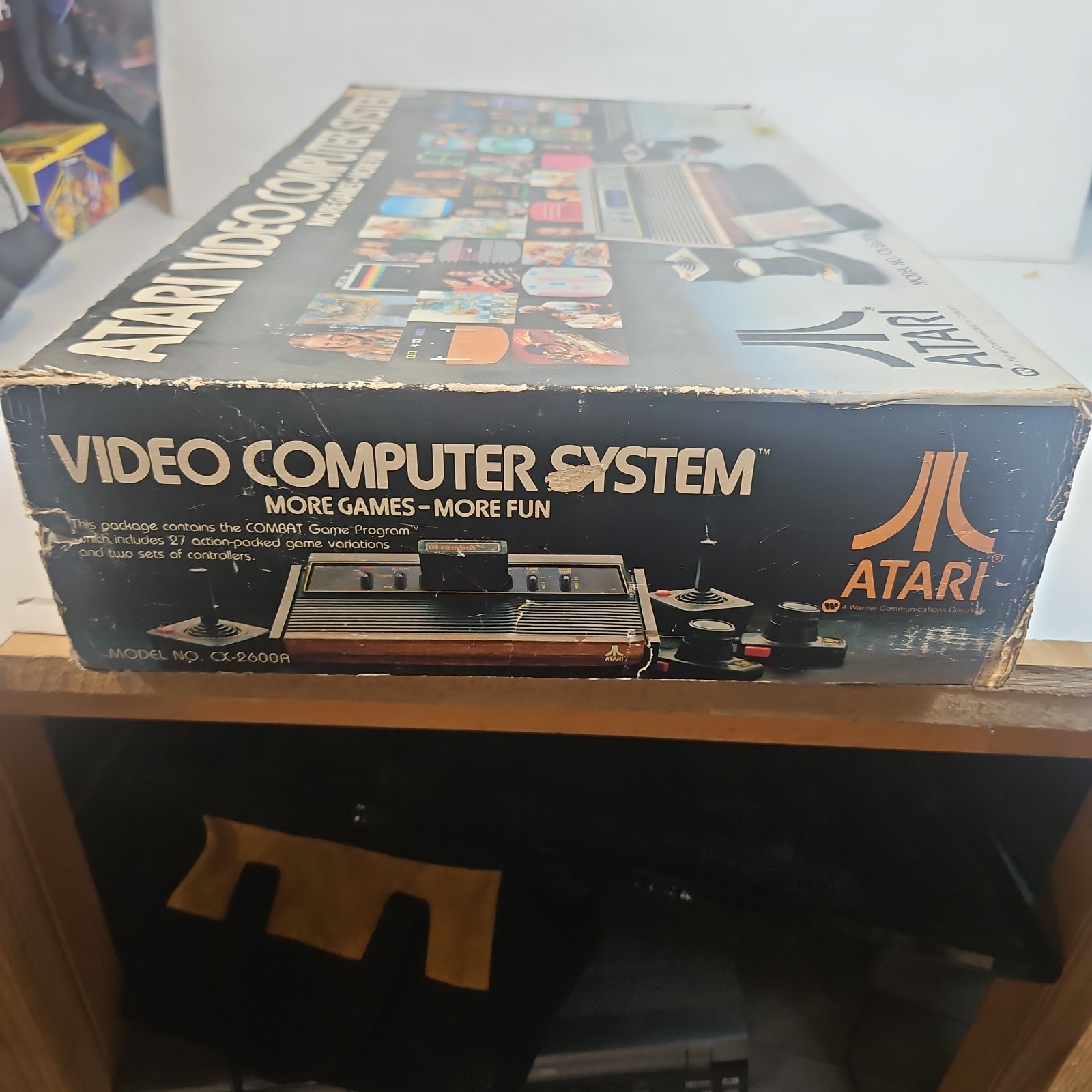 Atari 2600 Console, two sticks, two paddles. With Box. UNTESTED. Model CX-2600A
