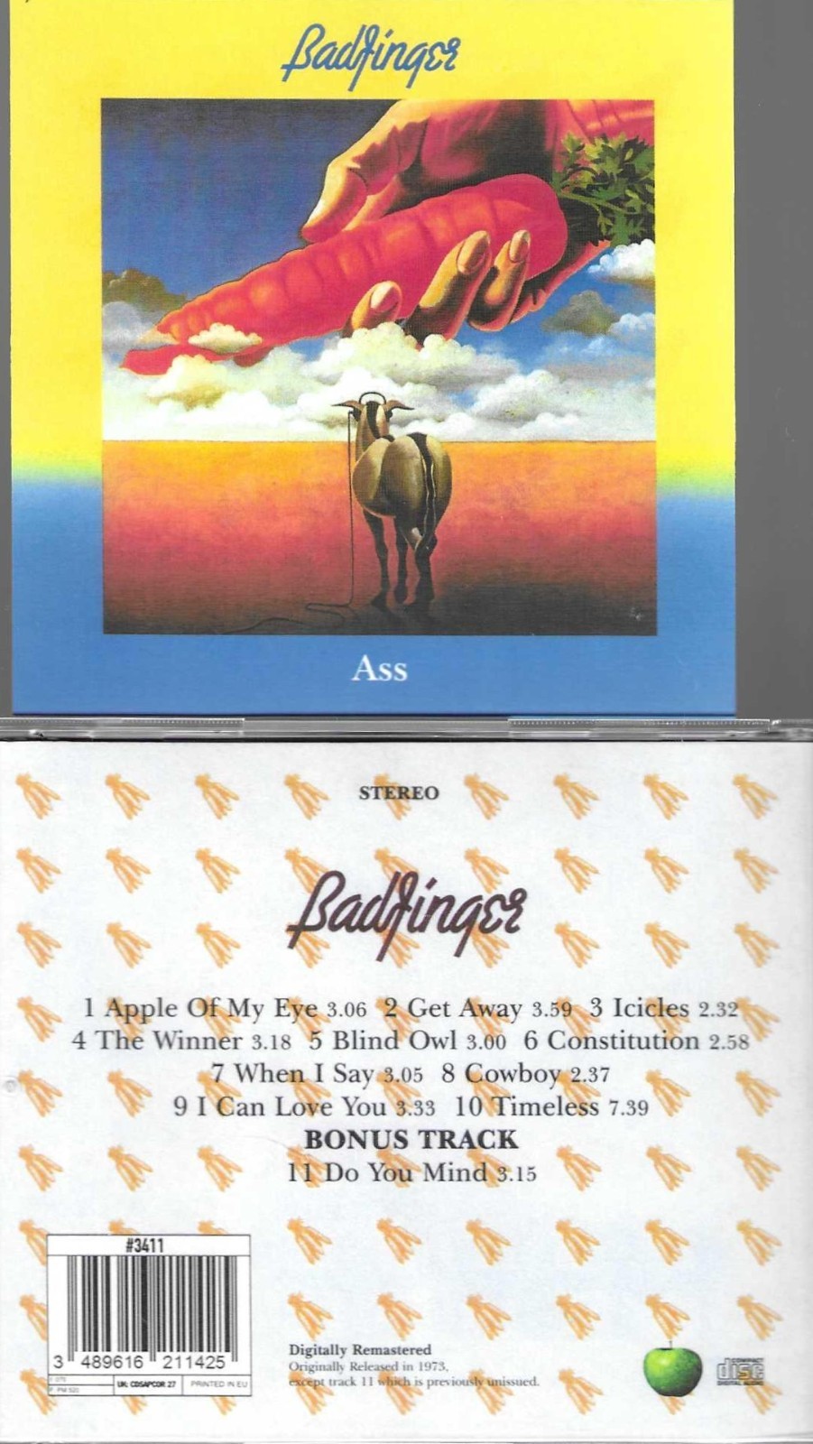 BADFINGER-ASS-NORWAY REISSUE CD WITH 1 BONUS CUT-NEW SEALED-LONG OUT OF PRINT