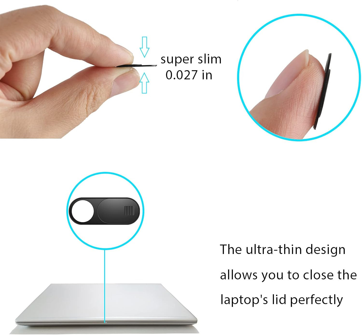 Laptop Camera Cover Slide, 12 Pack Webcam Cover, Phone Camera Cover, Ultra-Th...
