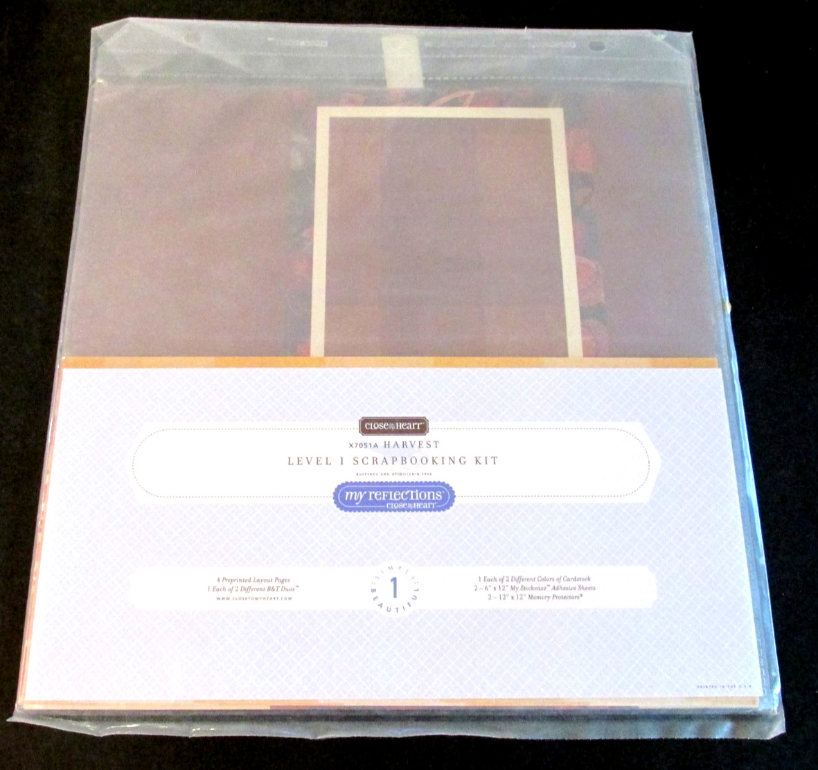 VTG My Reflections CTMH Harvest Level 1 Scrapbooking Kit X7051A NOS