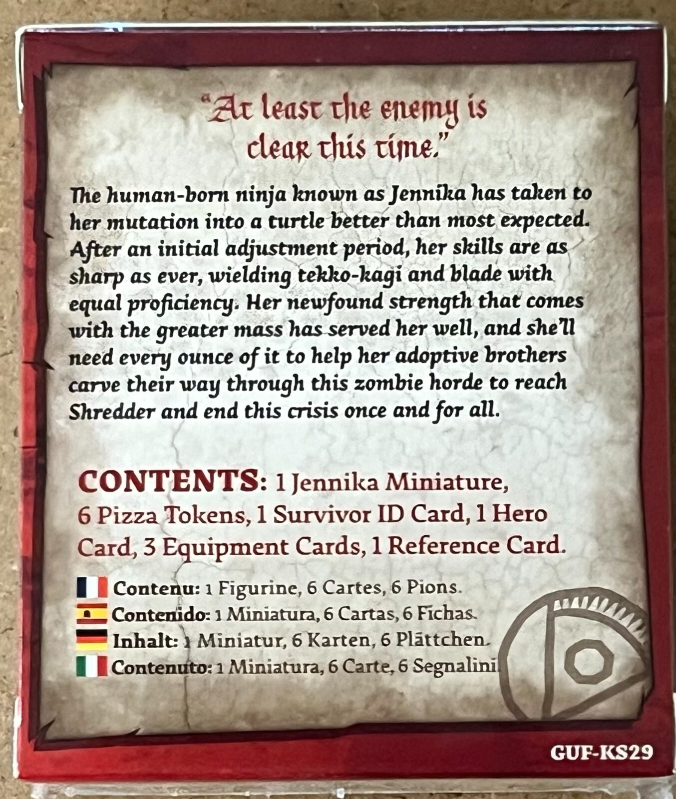 TMNT Timecrash Expansion w/ Jennika Mini for Zombicide White Death