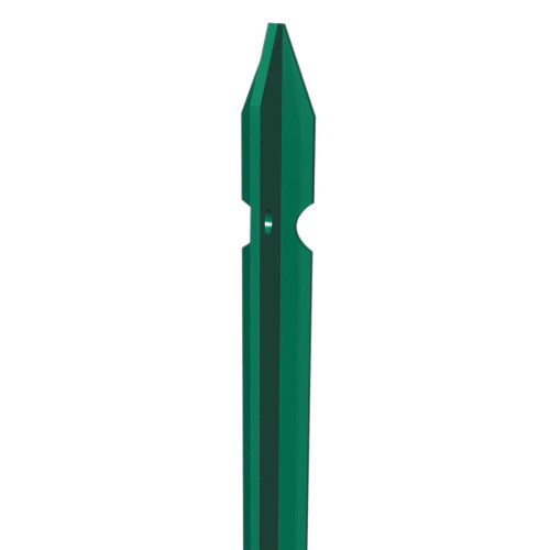 Plastic fence pole 30x30 mm thickness 3 mm height 100 cm green