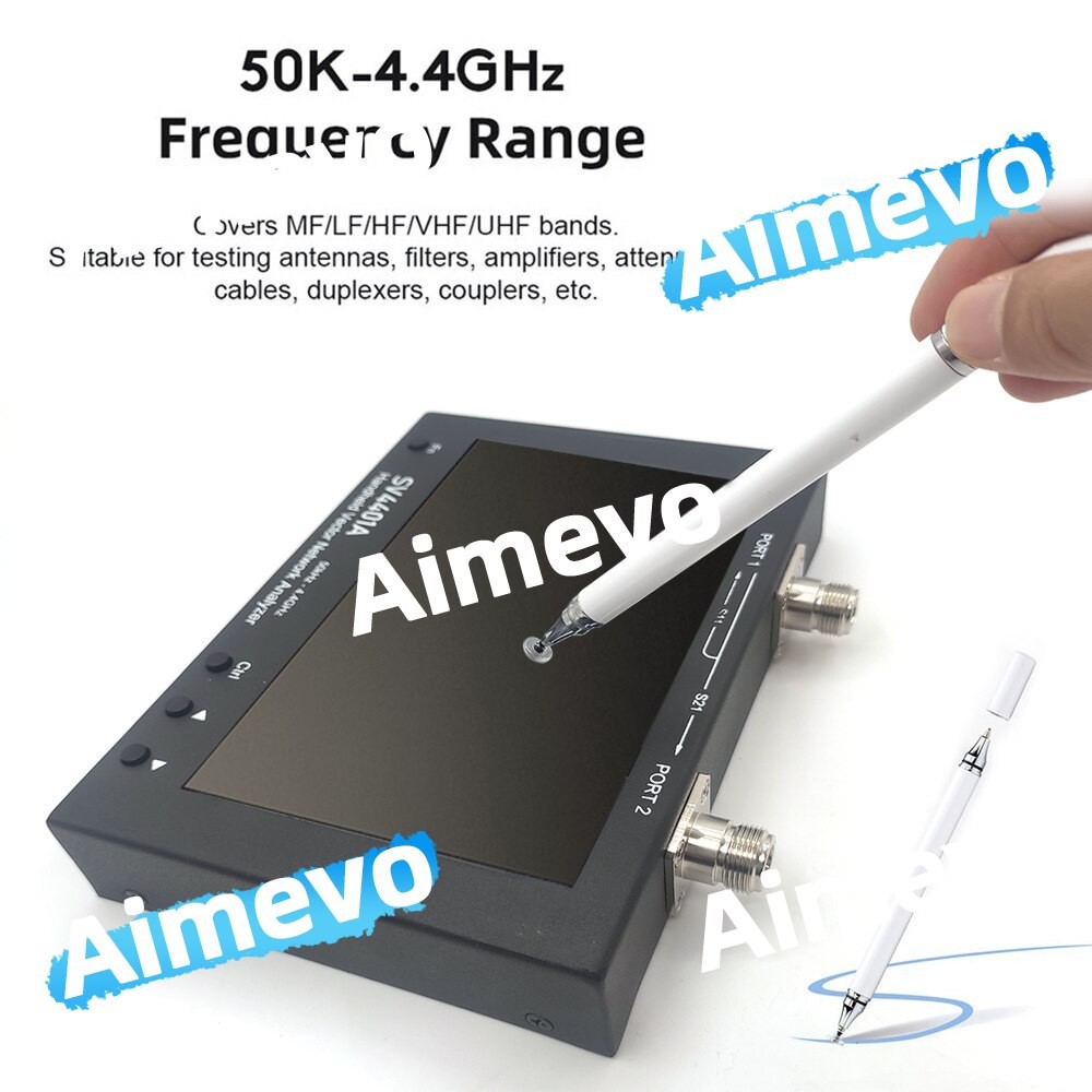 SV4401A 50KHz-4.4GHz VNA Vector Network Analyzer 100DB Dynamic 7 Inch Touch LCD