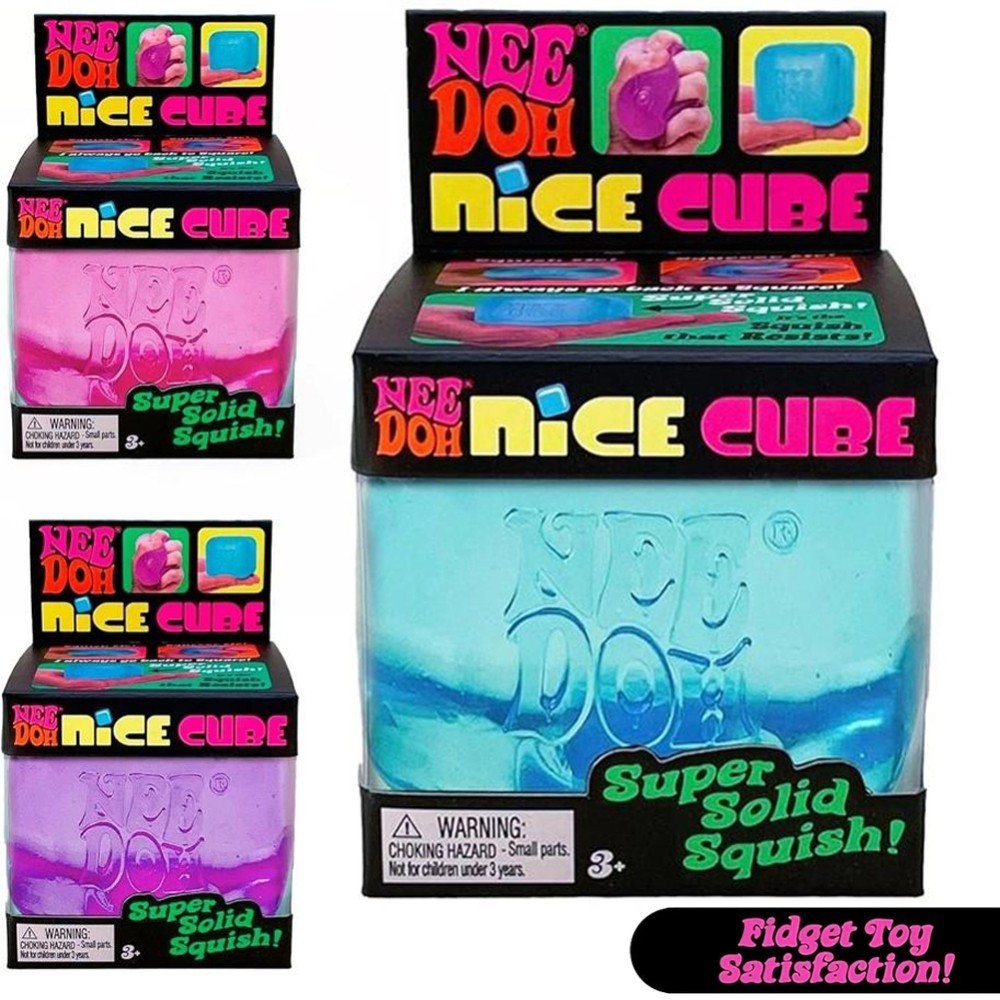 Needoh Fidget Toy Anxity Nice Cube Nee Doh Stress Ball Sensory Toy 1/2Pcs