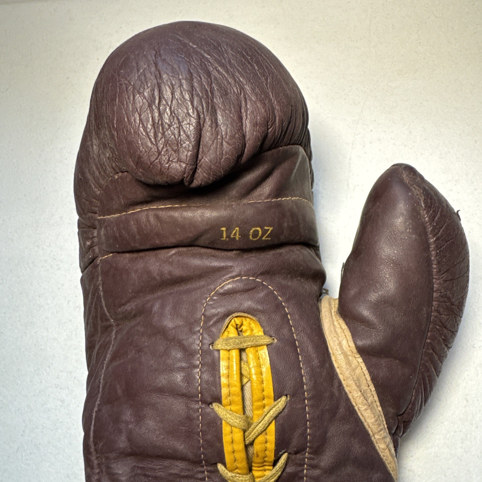 Everlast Vintage Boxing Glove (Right) Official Leather Lace-Up 14oz