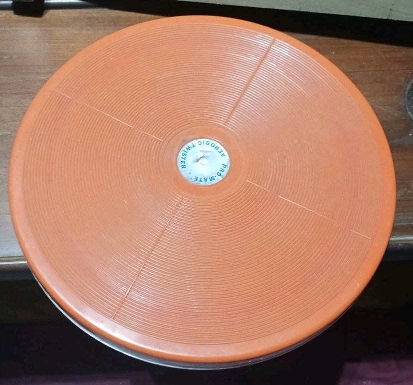Vintage Pro-Mate Aerobic Twister Disc Orange Retro 80's Home Use Workout