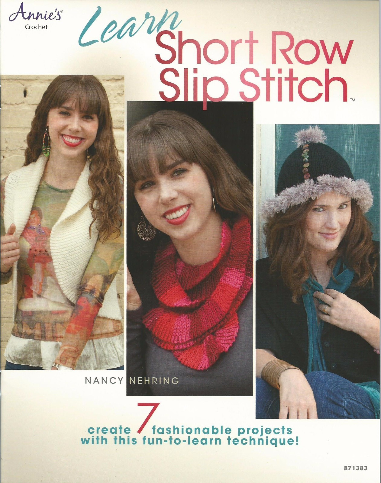 Learn Short Row Slip Stich Crochet How To Instruction Patterns Annie's Attic NEW