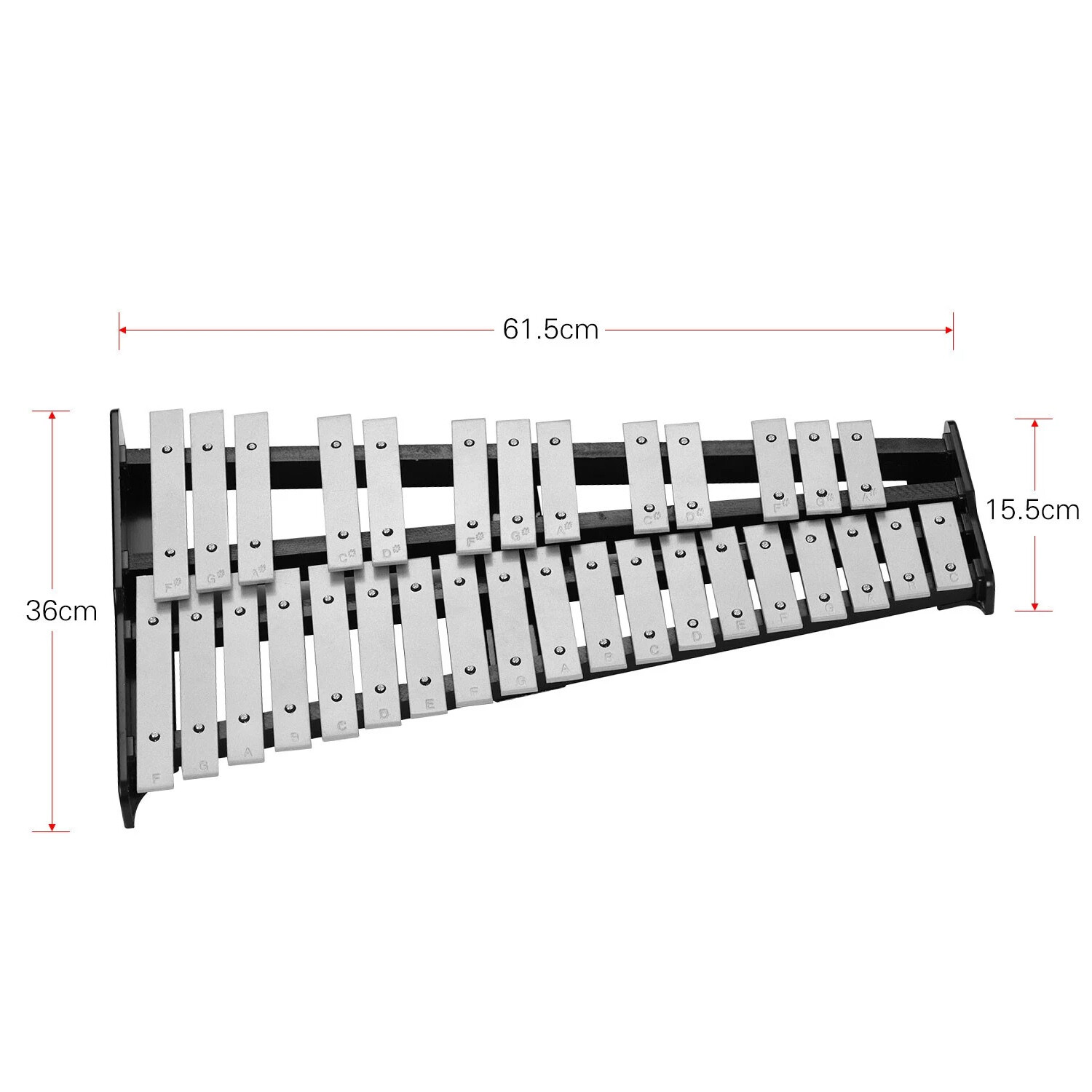 32 Note Xylophone Musical Instrument Educational Develop Training with Mallets