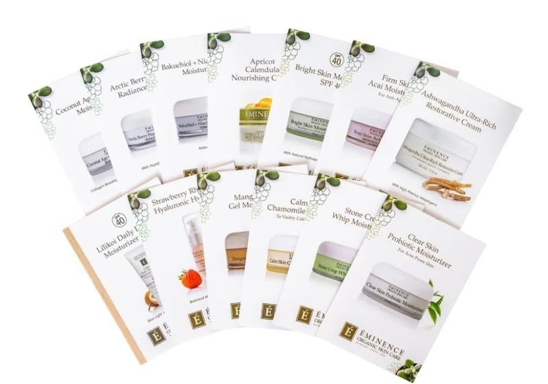 Eminence Organic Skin Care Lot of 6 Samples 0.10oz ; You Pick!