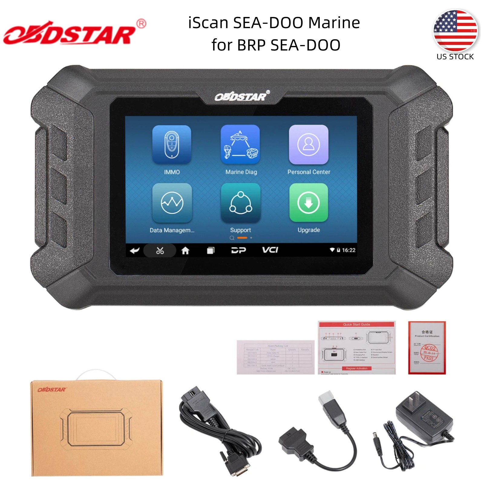 OBDSTAR iScan for BRP SEA-DOO Diagnostic Scanner Tool Code Read&Clear Data Flow