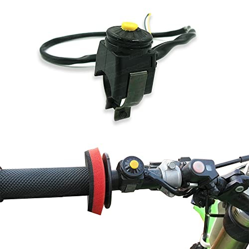 Handlebar Engine Start Switch Universal Motorcycle ATV UTV Button Yellow
