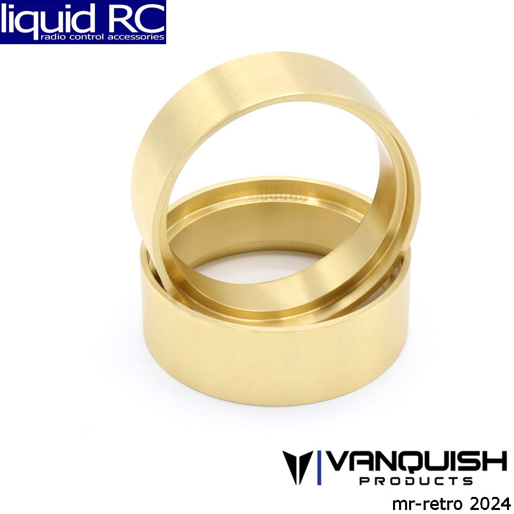 Vanquish Products 05253 1.9 Brass 0.8 Wheel Clamp Rings Pair