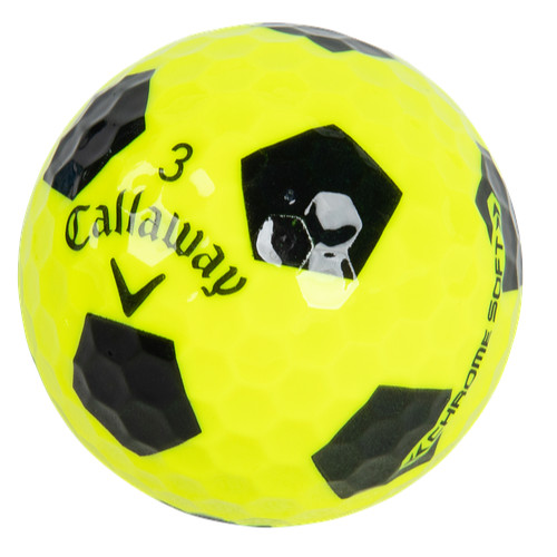 Yellow Callaway Truvis Soccer Near Mint Used AAAA Quality 4A Golf Balls