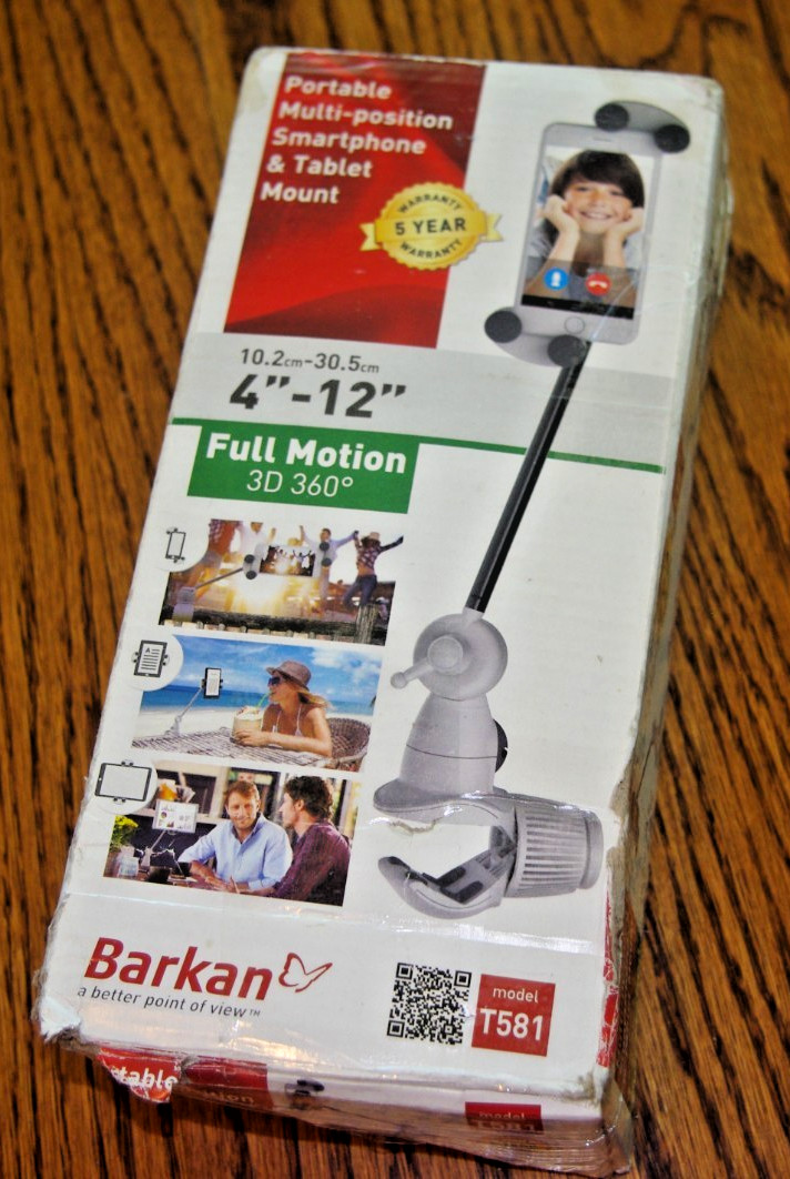 Barkan Portable Multi-Position Smartphone and Tablet Mount 4" - 12"  Edge Mount