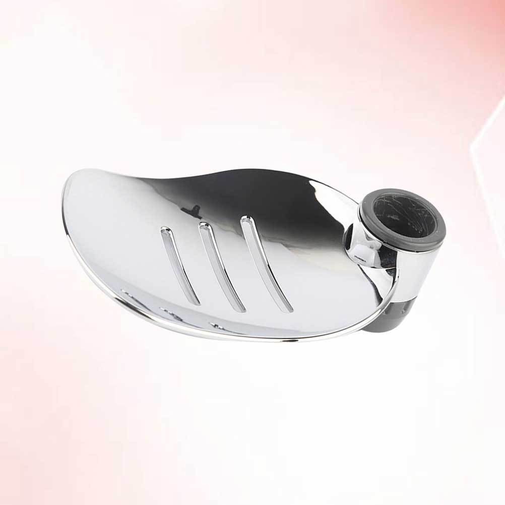 2Pcs Reusable Silver Soap Dish ABS Material Practical Soap Storage Rack