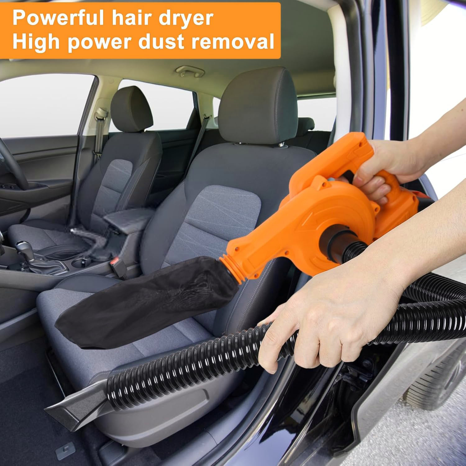 Cordless Leaf Blower & Vacuum 160MPH & 19000RPM Air Snow Blower w/ 4.0Ah Battery