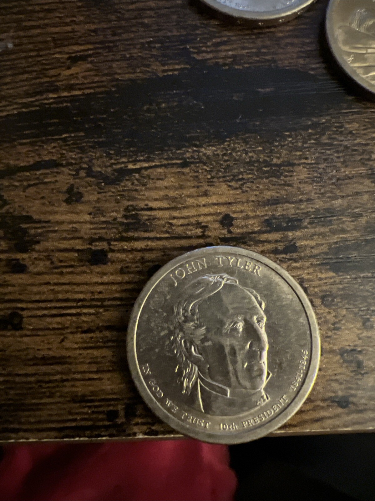 1841-1845 | RARE P United States John Tyler Dollar Coin Very Good Condition.
