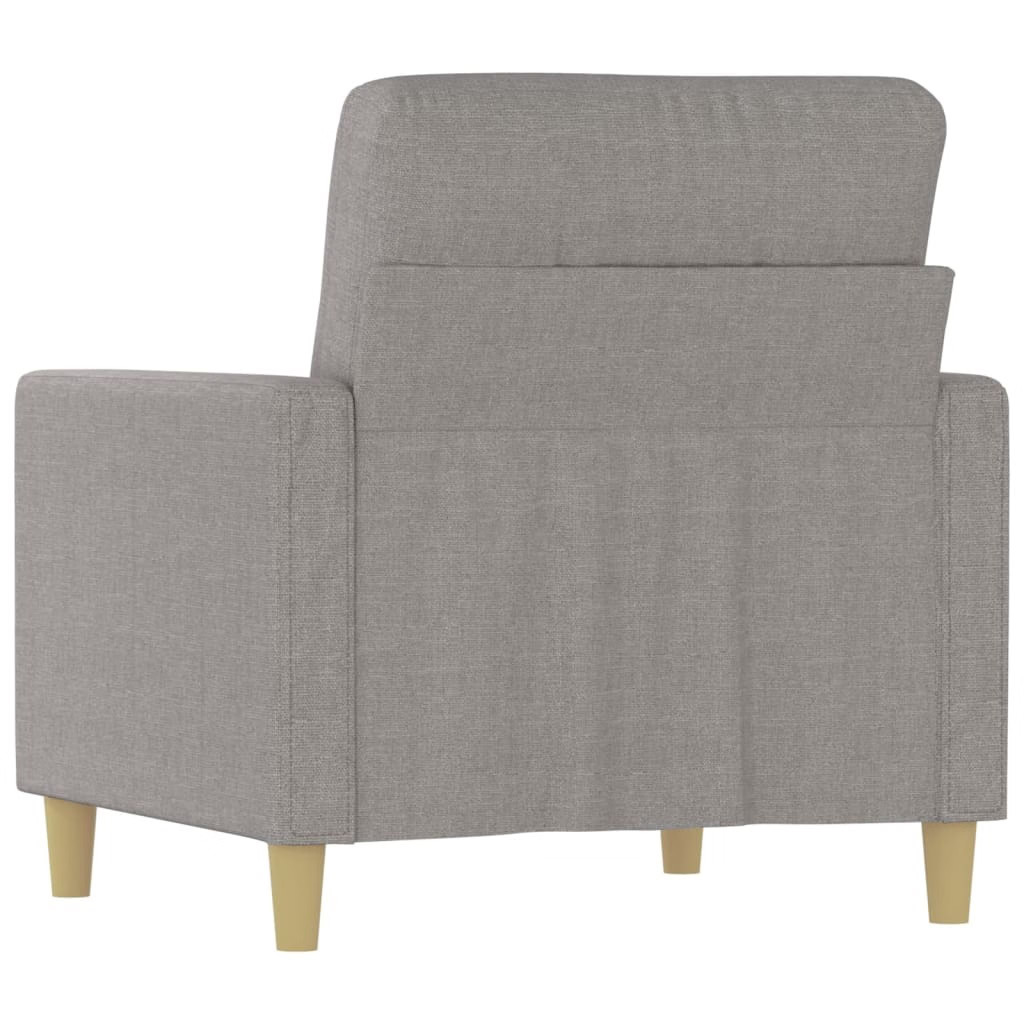 Sofa Chair Light Gray 100% Polyester, Metal, Plywood 23.6 in wide