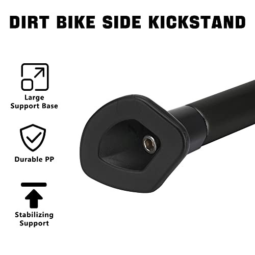 Dirt Bike Kickstand Side Stand Forging Aluminum With Springs For XC XCW black