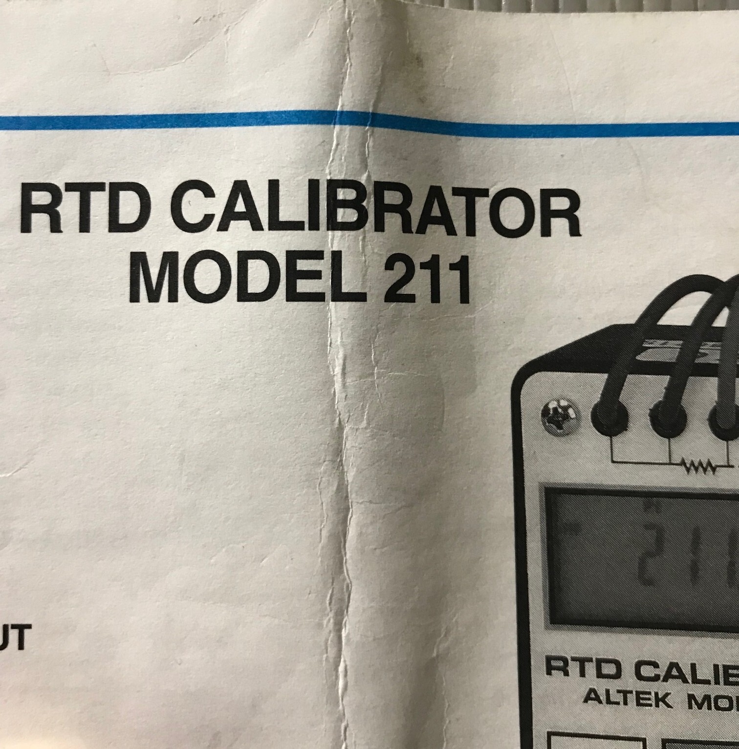 USED ALTEK 211 RTD CALIBRATOR RESISTANCE TEMPERATURE