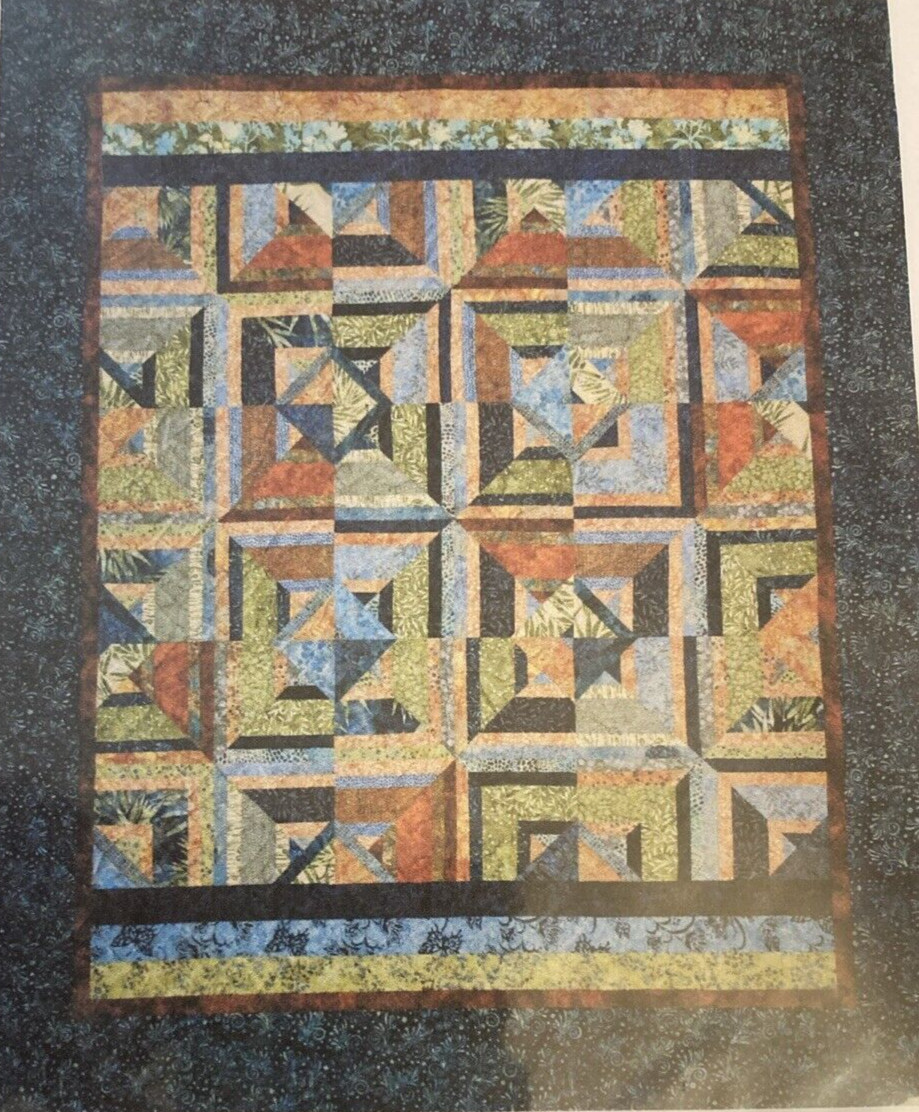 Rare The Quilted Button Presents FracTureD ImAge Quilt 2009 pattern only