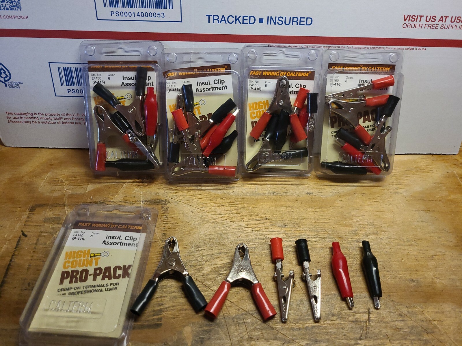 30 pc Alligator Clip Assortment  Electrical Insulated Clamp Connector ..5 BOXES.