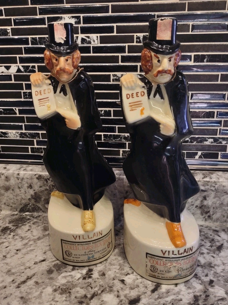 1969 ROYAL ENFIELD VILLIAN BOURBON LIQUEUR DECANTER MALONEY DISTILLING